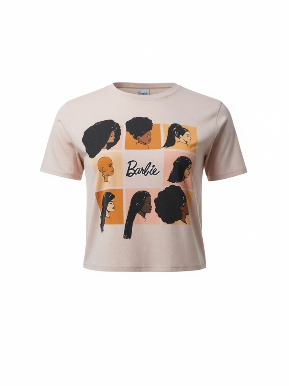 African-American Barbie Cropped T-shirt Size M